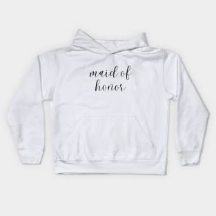 Maid of Honor Design - Bridal Party Squad Kids Hoodie